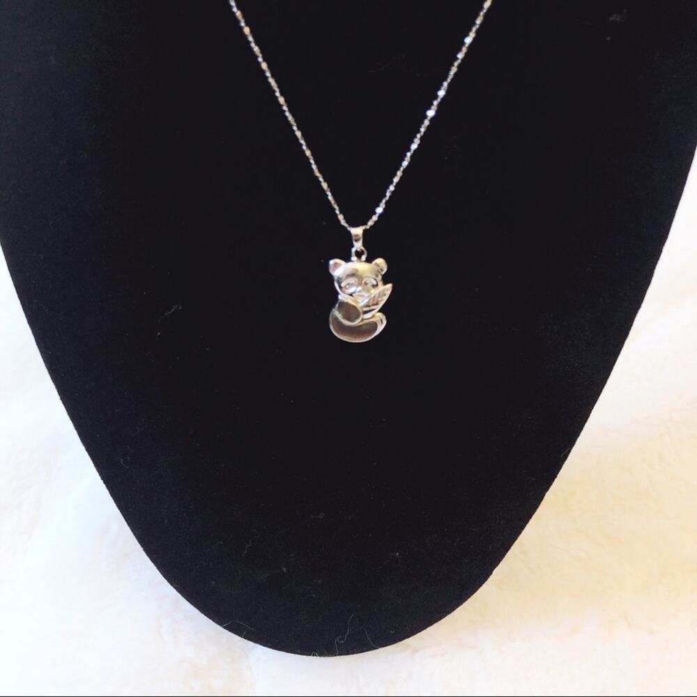 Sterling Silver Adorable Panda Necklace - Picture 3 of 8